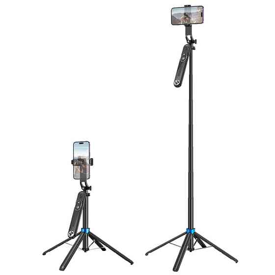 Монопод для селфи Hoco K22 Anti-shake с треногой + съемный BT пульт Херсон