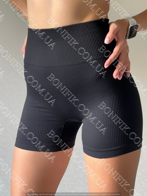 Женские бесшовные шорты с пуш-ап эффектом "Shorts Rib Shape" Кривий Ріг - зображення 4