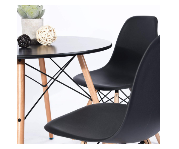 Стіл Тауер Вуд круглий д. 80 см чорний Днепр - изображение 3