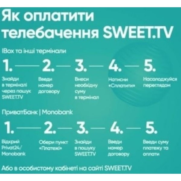 Sweet.TV Стартовий пакет Sweet TV тариф M на 3 місяці Харків - зображення 11