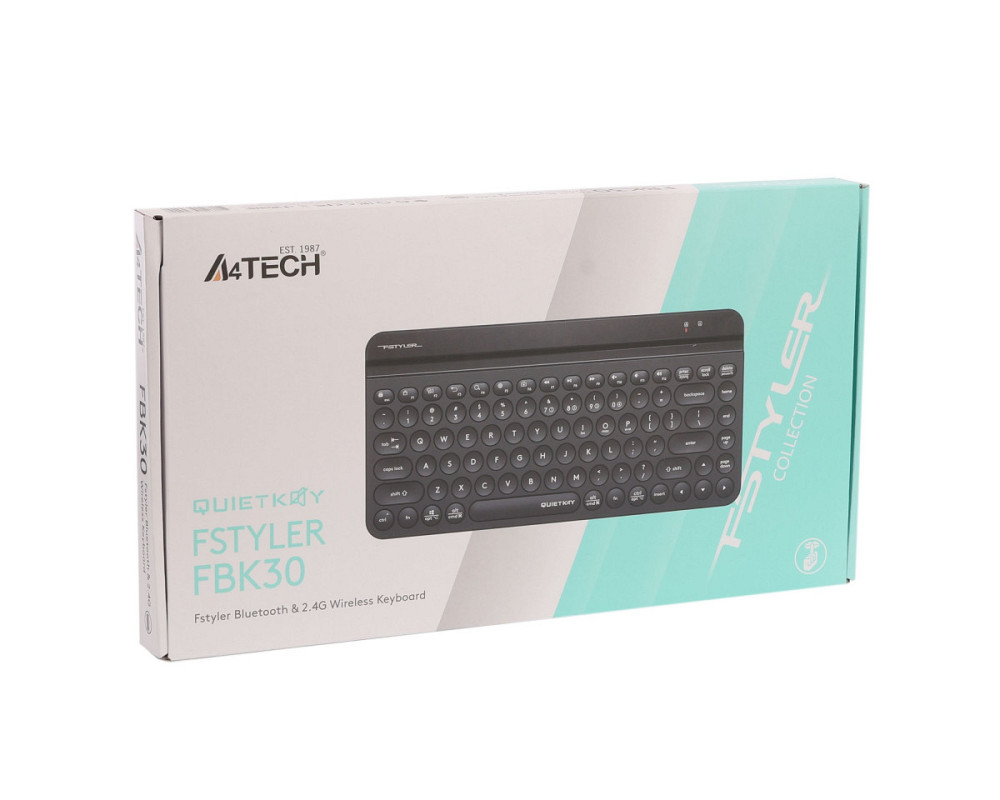 Клавиатура беспроводная A4Tech Fstyler FBK30(Black) черная Київ - зображення 7