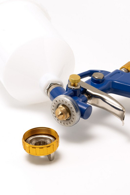 Краскопульт пневматический MASTERTOOL HP FEED ВПЛБ 600 мл Ø 1,8 мм круглый/плоский факел 120-170 л/м Харьков - изображение 3