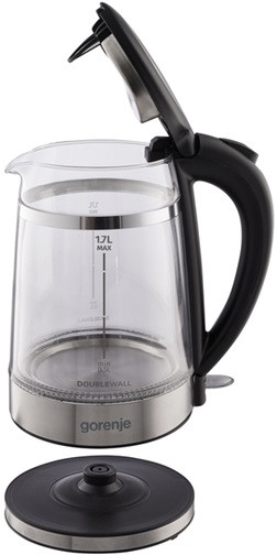 Электрочайник Gorenje K17GDW 1.7 л черный Киев - изображение 7