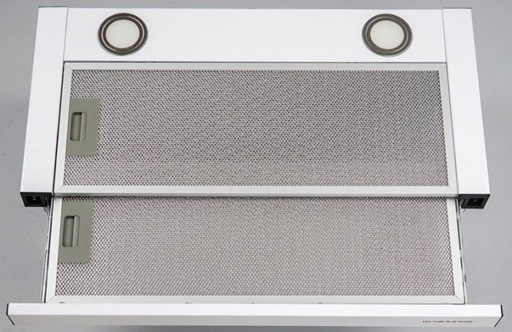 Вытяжка Grunhelm GVT 115 W (телескопическая, 650 м3/ч, эмалированный металл, белая) Київ - зображення 4