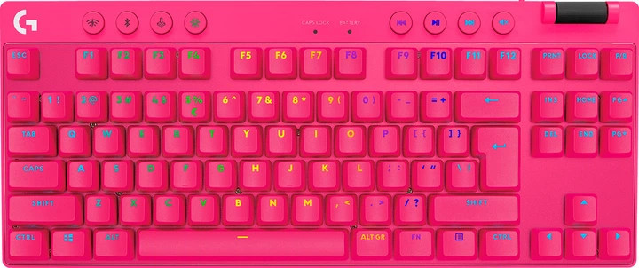Клавиатура компьютерная безпроводная Logitech G Pro X TKL Lightspeed Tactile Magenta L920-012159 пур Київ - зображення 1