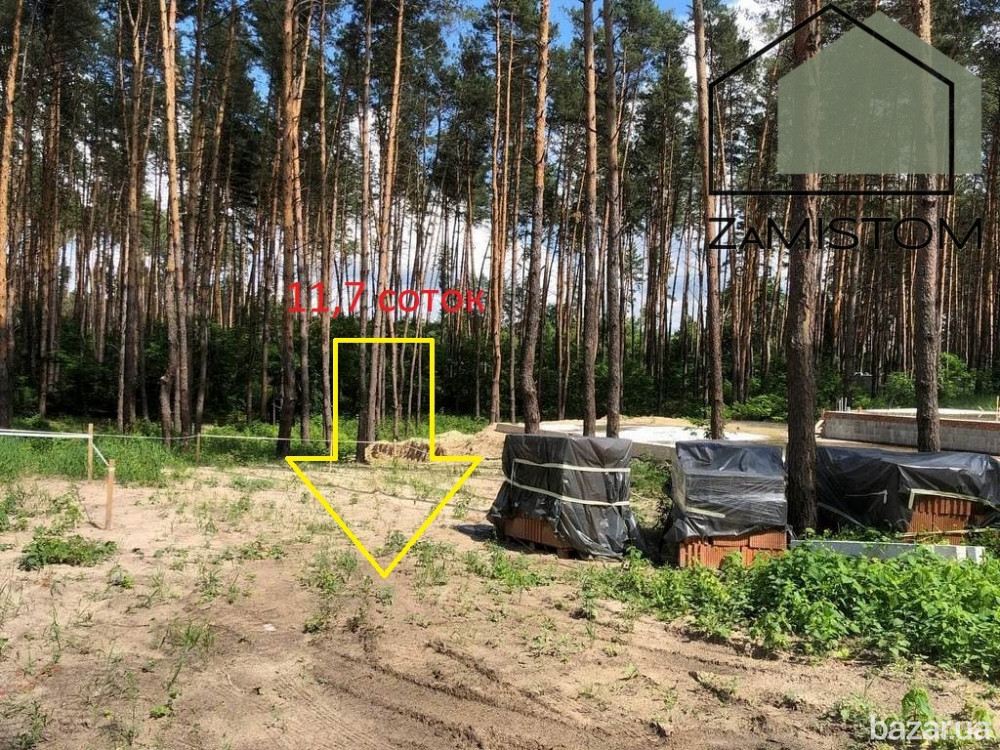 Продаж ділянки 12соток в сосновому лісі. Село Гнідин. Котеджне містечко «Підкова». Село Гнідин, маси Борисполь - изображение 2