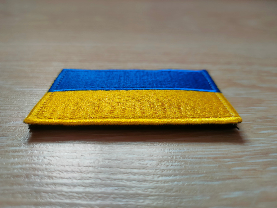 Нашивка на одежду Флаг Украины на липучке Київ - зображення 5