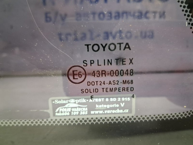 Стекло в кузов заднее левое Toyota Avensis T25 1.8 БЕНЗИН 1ZZFE 2002 (б/у) Київ - зображення 3