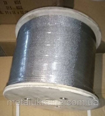 Трос нержавеющий 6 мм плетение 7х19 A4 AISI 316 Киев - изображение 3