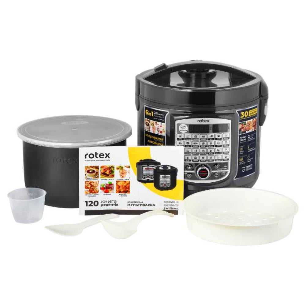 Мультиварка Rotex RMC506-CB 900 Вт черная Київ - зображення 2