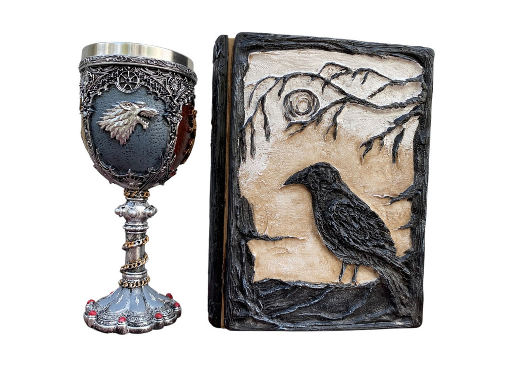 Подарочный набор Бокал 3 Игра Престолов и Блокнот 3 «Тень Ворона» Київ - зображення 1