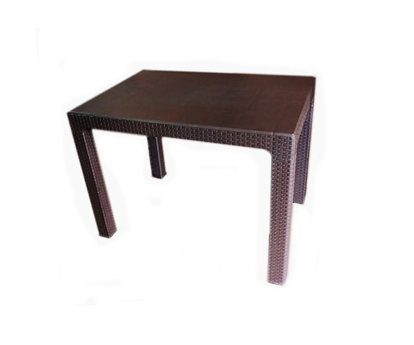 Стіл Лорі пластиковий ротанг 100*70 коричневий Дніпро - зображення 2