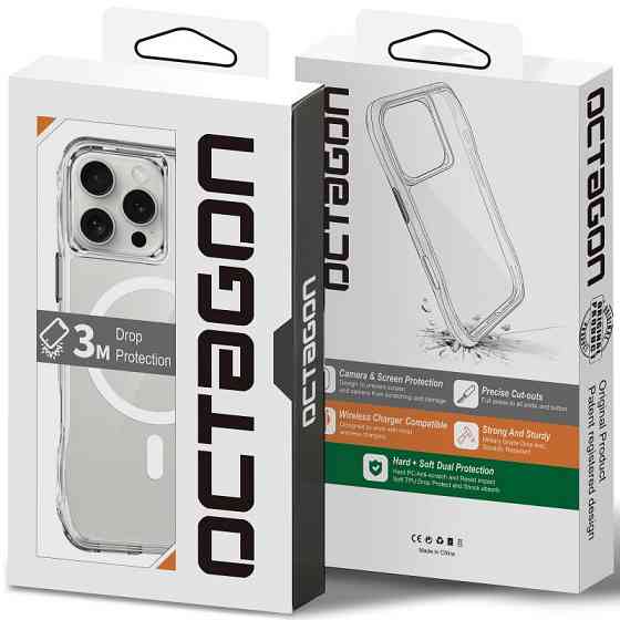 Чехол TPU Space Octagon with MagSafe для Apple iPhone 16 Pro Max (6.9") Херсон