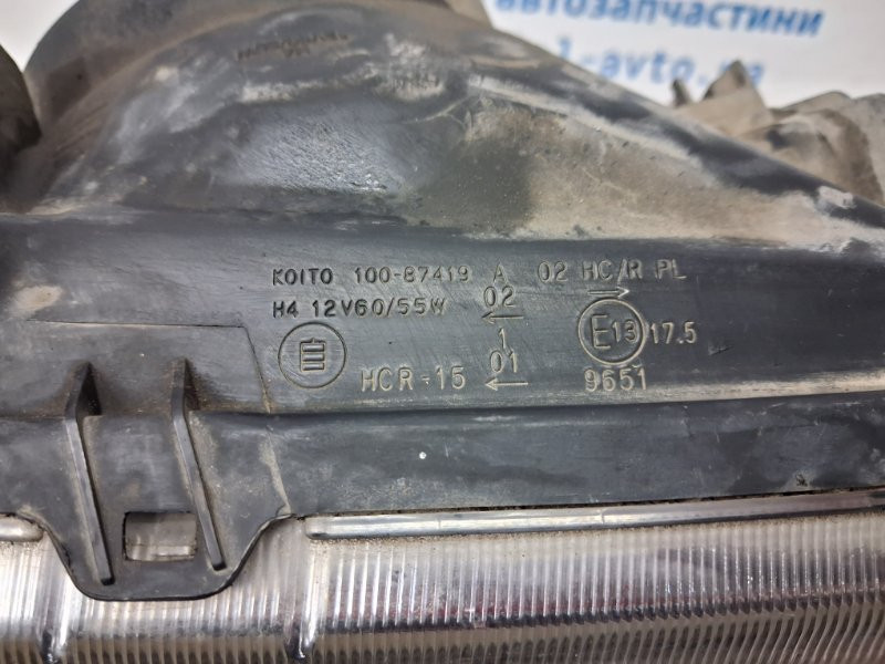 Фара правая галоген Mitsubishi Pajero Wagon 3 3.2 ДИЗЕЛЬ 4M41 1999 (б/у) Київ - зображення 9