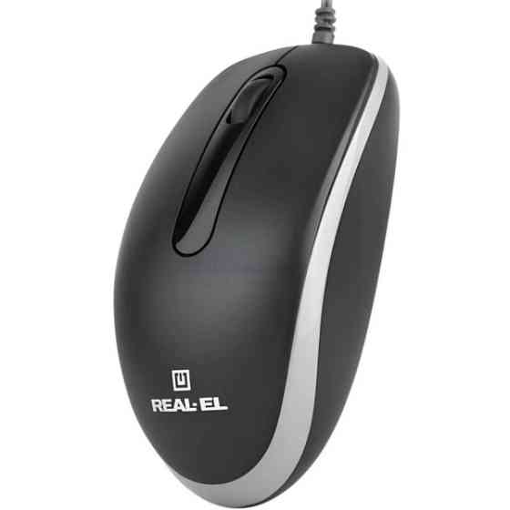 Мишка REAL-EL RM-215 USB Black (EL123200037) Харків