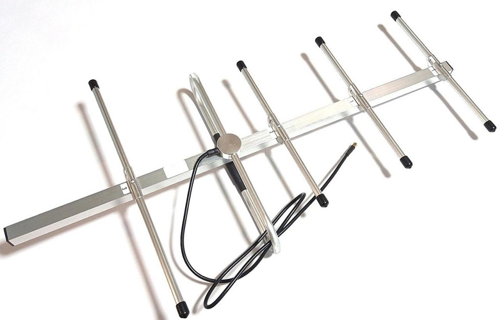 Антенна Yagi 360-480/890-930/1240-1395/1550-3200 МГц 8 дБ, до 25 Вт, кабель RG 58U 1 метр с SMA-male Днепр - изображение 1