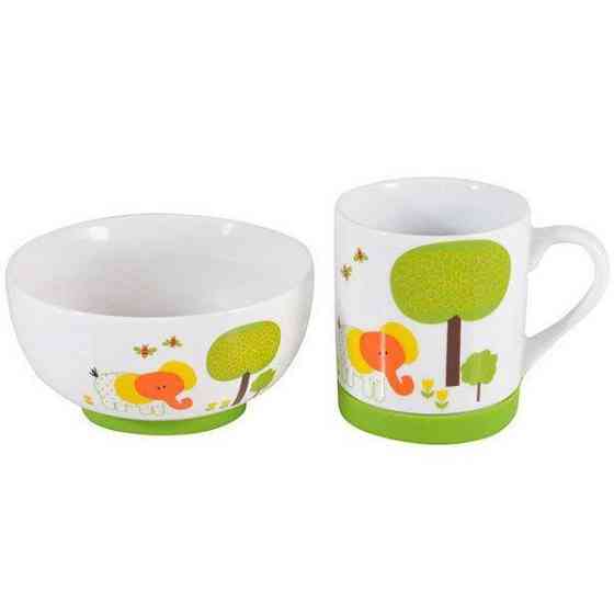 Дитячий набір посуду Fissman Слоненя SC-9368-2 2 предмета Київ