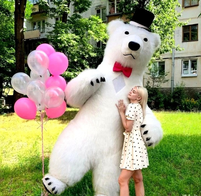 Белый медведь Тернополь заказ поздравление на праздник Тернополь - изображение 6