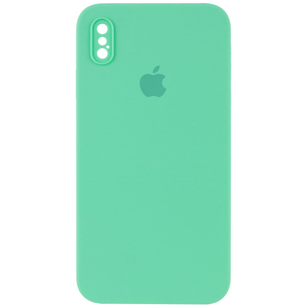 Чехол Silicone Case Square Full Camera Protective (AA) для Apple iPhone X / XS (5.8") Херсон - зображення 5