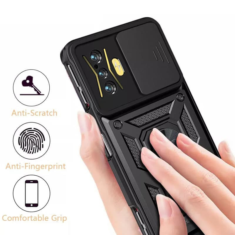 Ударопрочный чехол Camshield Serge Ring для Xiaomi Poco F4 GT Херсон - зображення 12