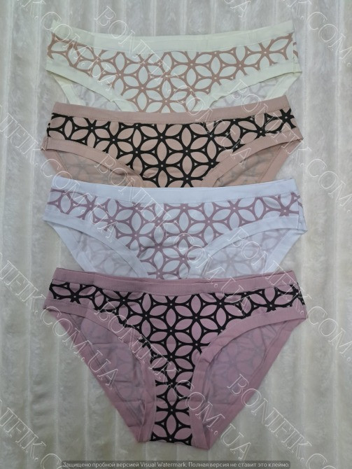 Цветные женские трусики-слип ТМ "Obrana" (арт. 200-30/3) Кривий Ріг - зображення 3