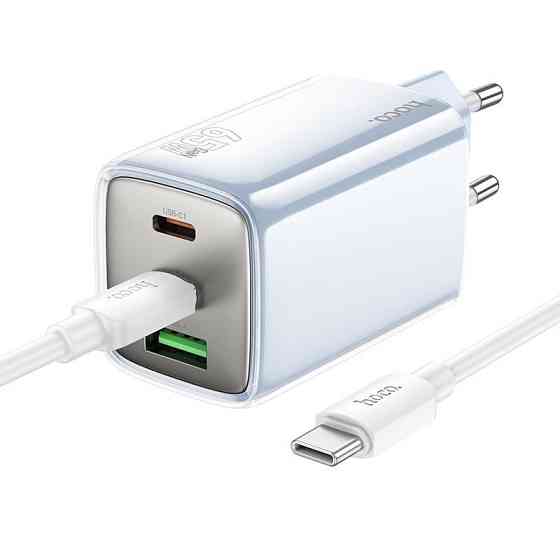 Уценка СЗУ Hoco N49 Glorious PD65W (1USB-A/2C) + кабель Type-C to Type-C Херсон