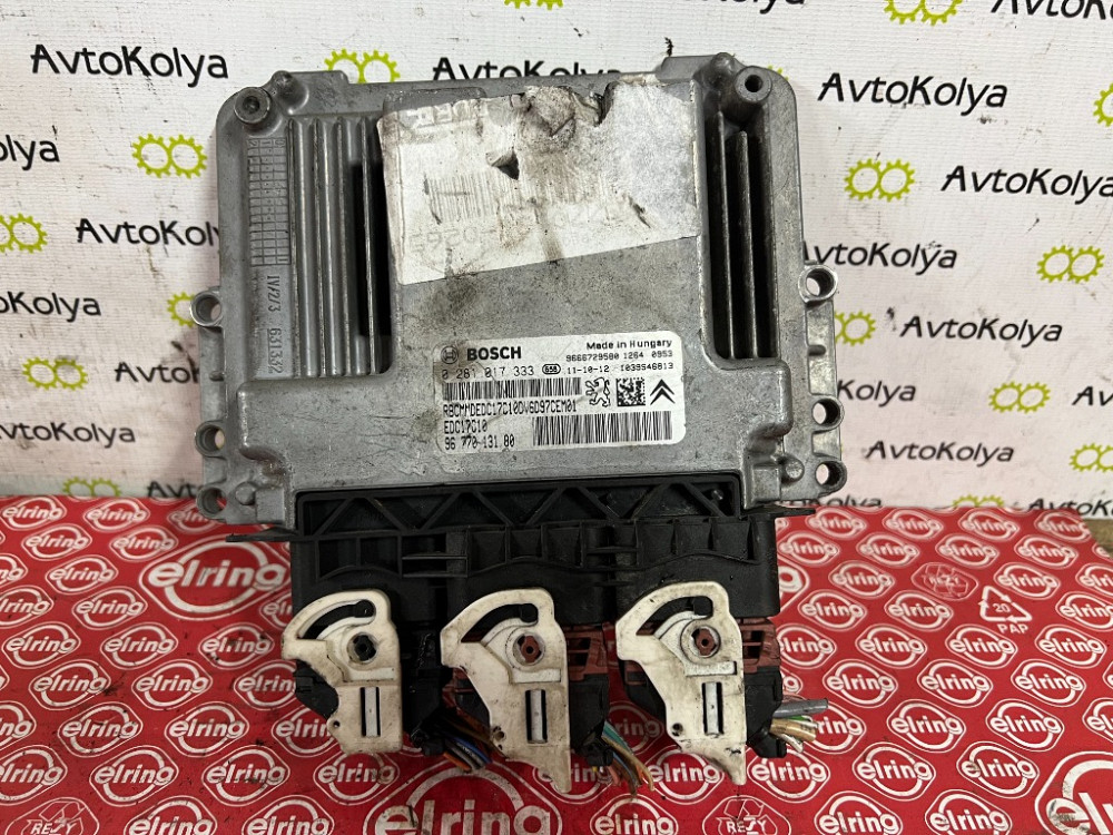 Блок управления двигателем Peugeot 207 1.6 hdi 2006-2013 (0281017333) Ковель - зображення 1