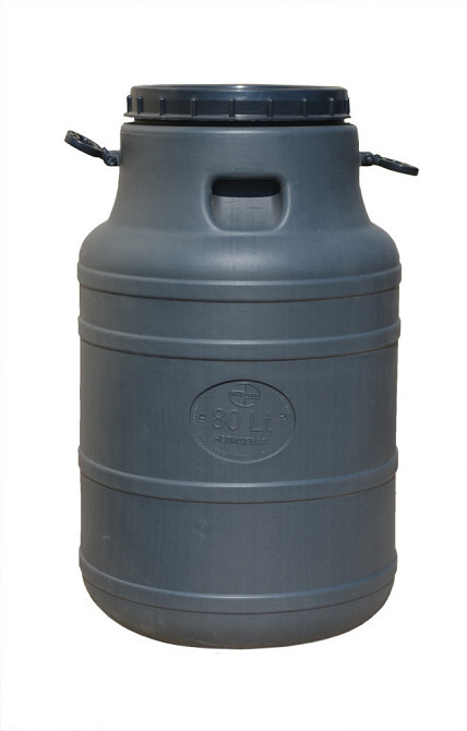 Бидон 80 л непищевой Черный Киев - изображение 1