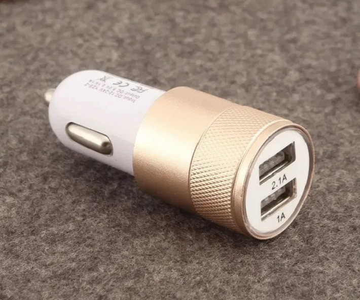 Автомобільний адаптер 2 USB перехідник 12/24 зарядка мобільника 5V у прикурювач CAR USB Косов - изображение 2
