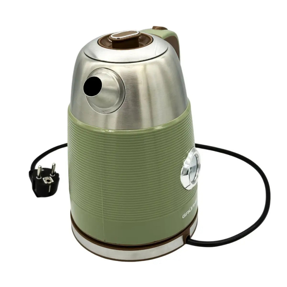 Электрочайник Grunhelm EKS-25042 1.7 л оливковый Київ - зображення 5