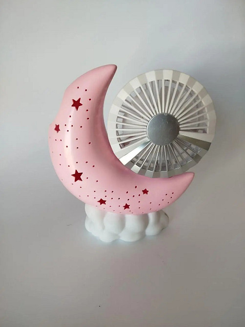 Вентилятор настольный с подсветкой Atlanfa Fan Moon Fan HQ 66-21 2 Вт Киев - изображение 3