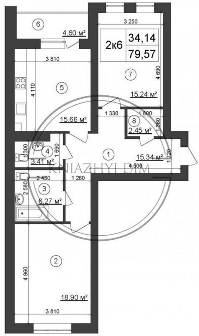 БЕЗ КОМИССИИ! Продажа 2-х к. кв. в новом ЖК Сырецкий парк. № 21124499 Киев - изображение 2