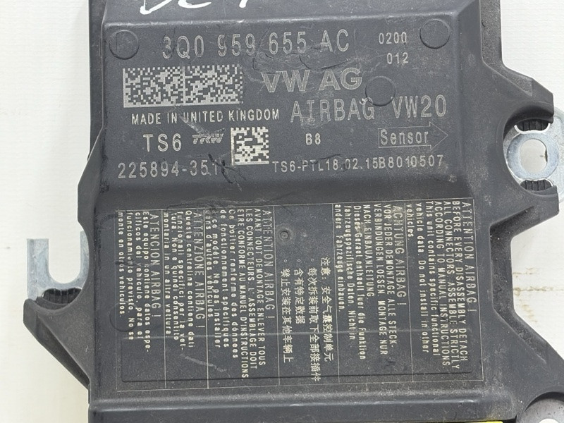 Блок управления AIRBAG Skoda Octavia 2013-2020 3Q0959655AC (Арт. 83354) Київ - зображення 4