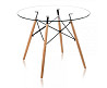 Стіл Імз Eames скляний круглий д. 80 см Дніпро