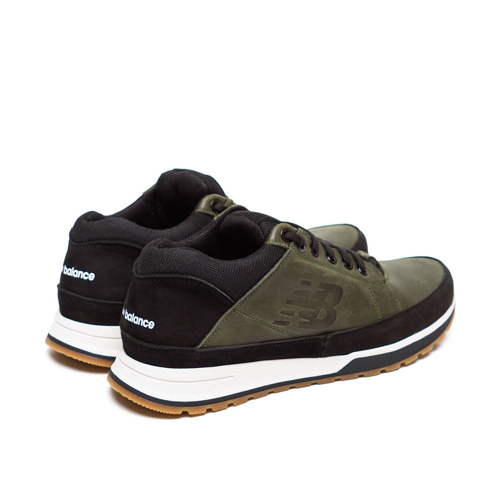 Мужские кожаные кроссовки NB Clasic Green Киев - изображение 4