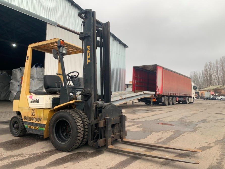 Вилковий автонавантажувач TCM з ротатором (система перевороту вил на 360 градусів). На спарці пневмо Днепр - изображение 5