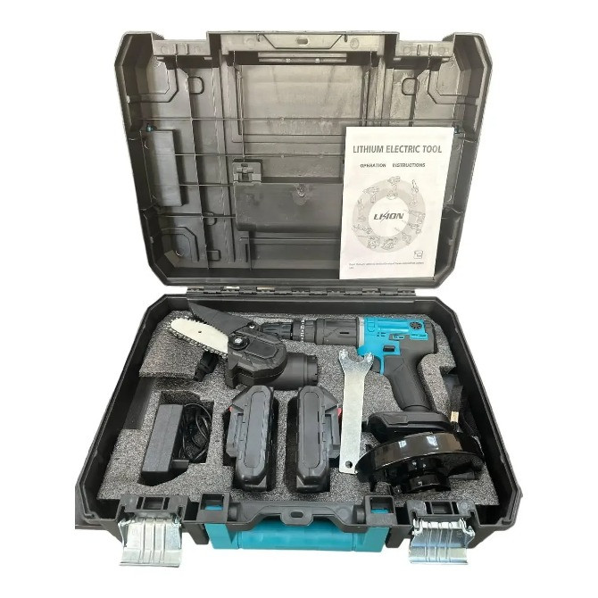 Набір інструментів 3в1 із змінними насадками на акумуляторах Шуруповерт | Болгарка | Пила Одесса - изображение 6