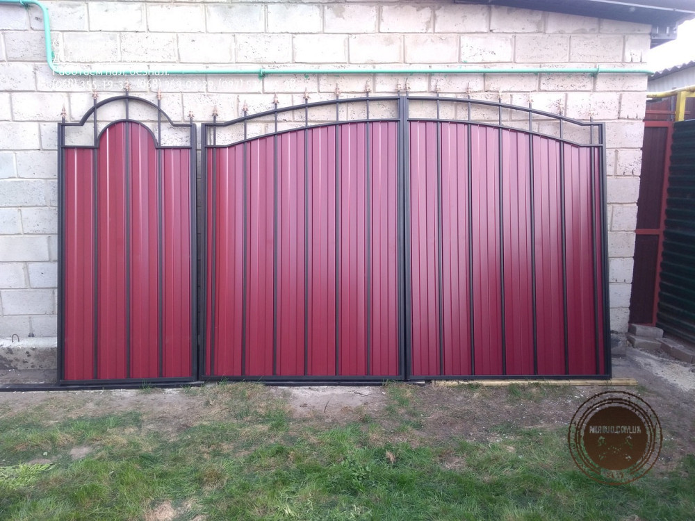 Ворота распашные с ковкой и без. Откатные ворота Кривой Рог - изображение 1