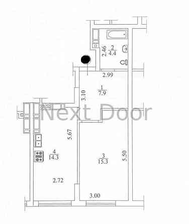 продажа 1-к квартира Киево-Святошинский, Ирпень, 49999 $ Ірпінь