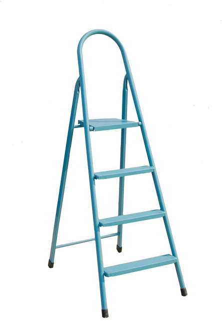 Лестница металлическая ГОСПОДАР "ИТАЛИЯ" 4 ступени h 870 мм max 150 кг 79-1044 Харків - зображення 1