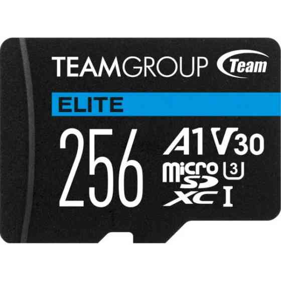 Карта пам'яті Team Elite microSDXC 256GB UHS-I/U3 Class 10 (TEAUSDX256GIV30A103) (Код товару:40914) Харків