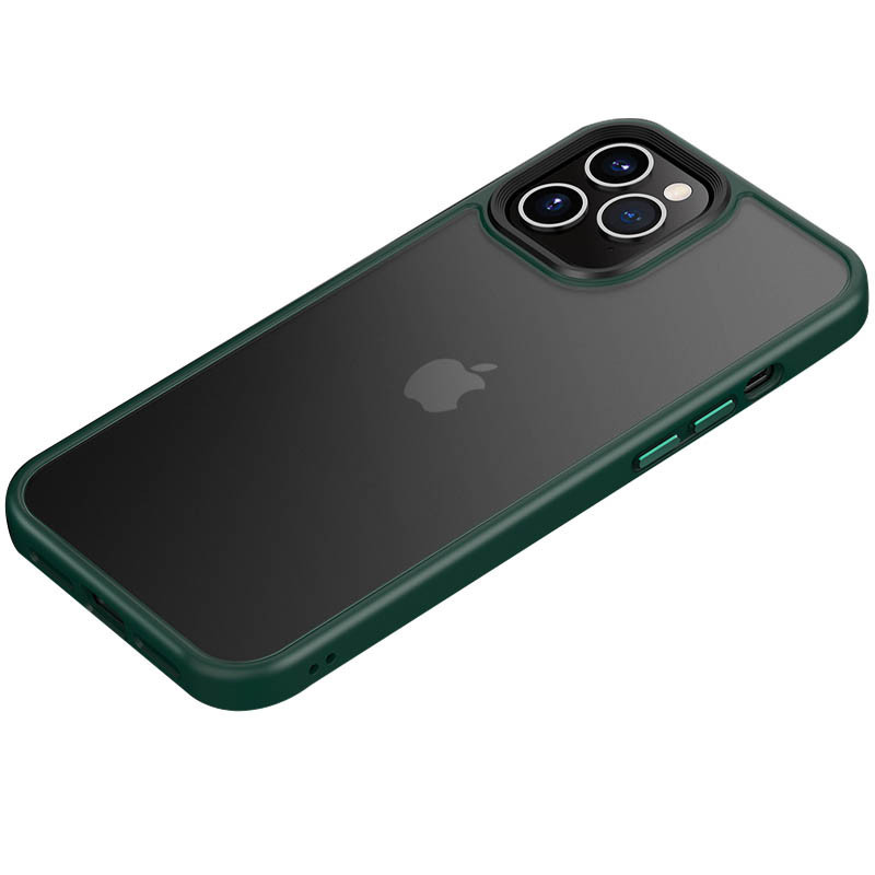 TPU+PC чехол Metal Buttons для Apple iPhone 12 Pro / 12 (6.1") Херсон - зображення 1
