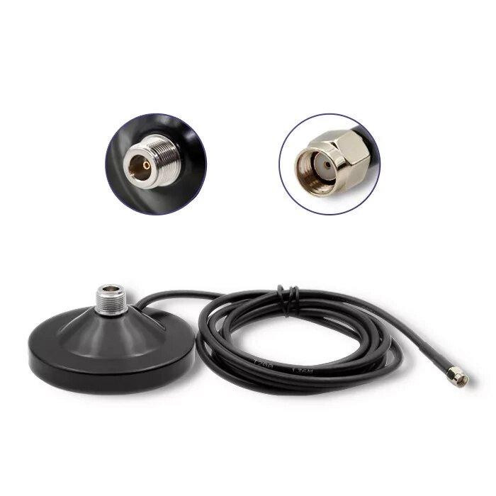 Антенна 2130-2560MHz 6dBi, до 100W, N-male, 20 см, с магнитным основанием 9 см, RG58U 3 метра с RP S Днепр - изображение 7