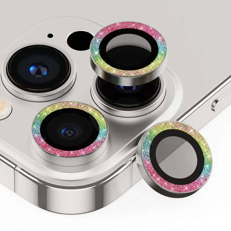 Защитное стекло Metal Sparkles на камеру (в упак.) для Apple iPhone 15 Pro (6.1") /15 Pro Max (6.7") Херсон - изображение 5