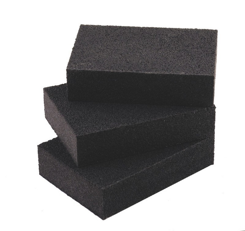 Губка для шлифования MASTERTOOL двухсторонняя набор 3 шт Р60/80 Р120/180 Р240/320 100х70х25 мм 08-03 Харьков - изображение 1