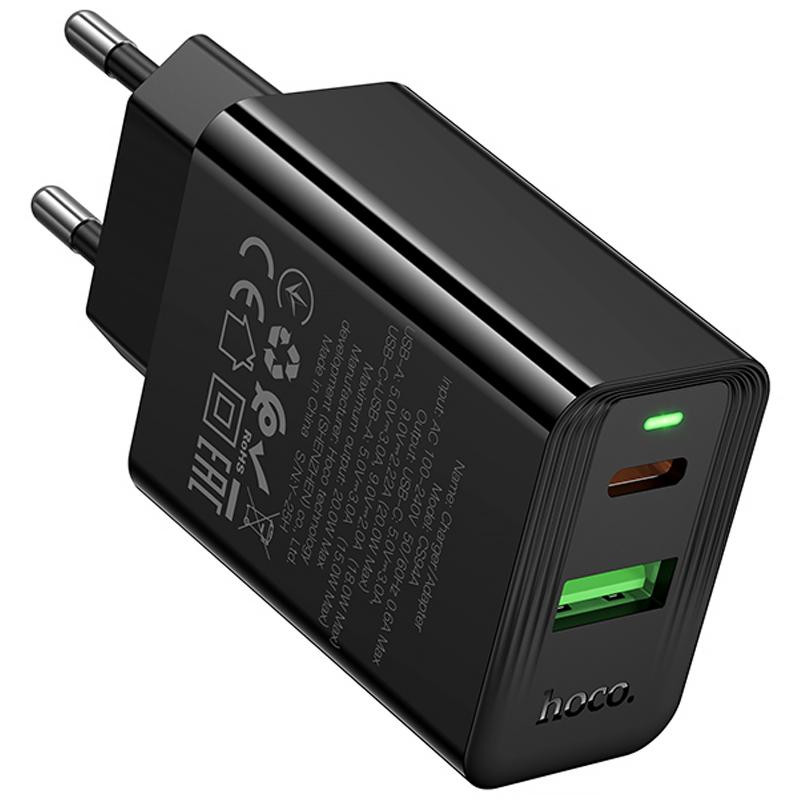 СЗУ Hoco CS94A Leader PD20W+QC3.0 (1USB-A/1C) Херсон - зображення 6