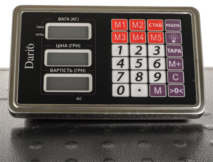 Весы торговые Dario DES-4V-300M 300 кг Киев - изображение 6