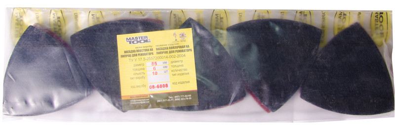 Насадка полировальная на липучке из синтетического войлока влагостойкая для реноватора MASTERTOOL 6/ Харьков - изображение 2