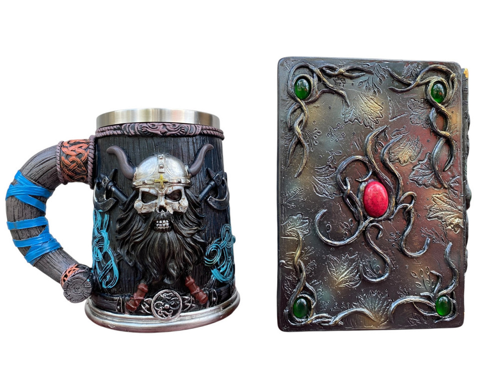 Подарочный набор Кружка 3D Скандинавский Воин и Блокнот 3D «Лесной Гримуар Лисы» Київ - зображення 2