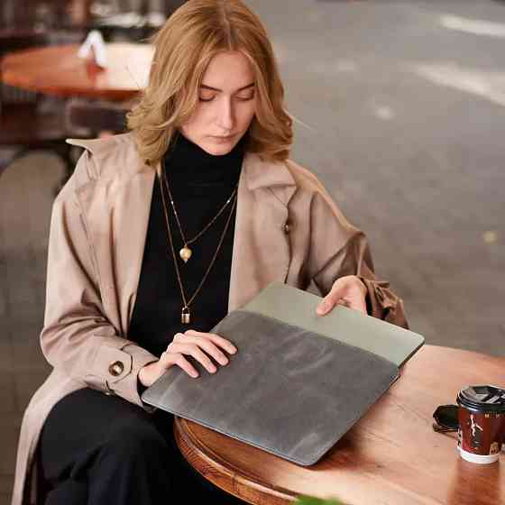 Чехол для ноутбука винтажный Incarne Gamma Plus MacBook Air 13" 2018-2025 gamma-plus-gray-vintage-ai Київ